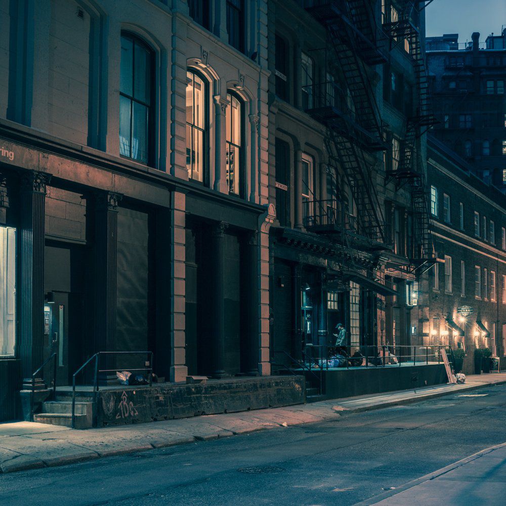 Tribeca, Night Scene, New York, NY, 2015<br>
